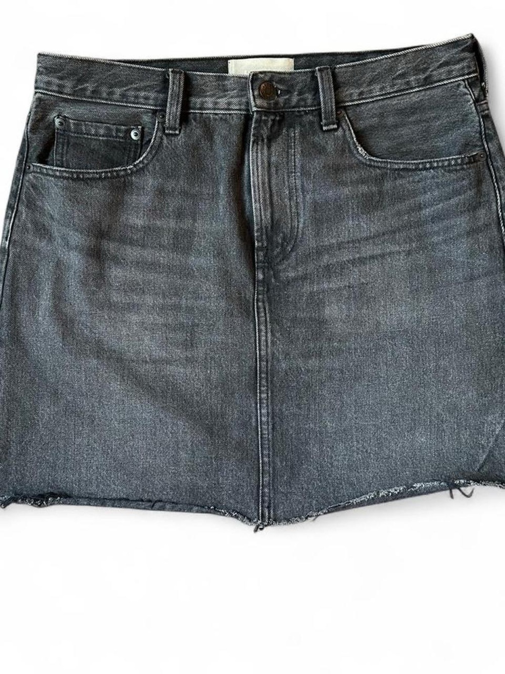 Everlane Black Denim Skirt